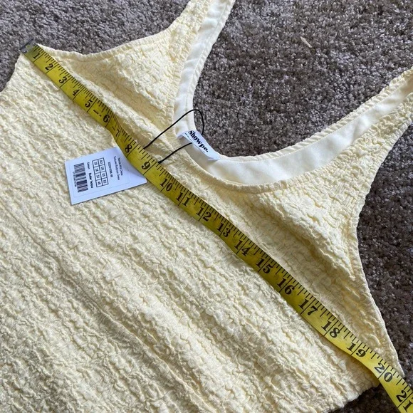 Showpo US 14 Novida Midi Dress Butter Yellow Textured Bodycon Cocktail Stretch - Picture 9 of 10